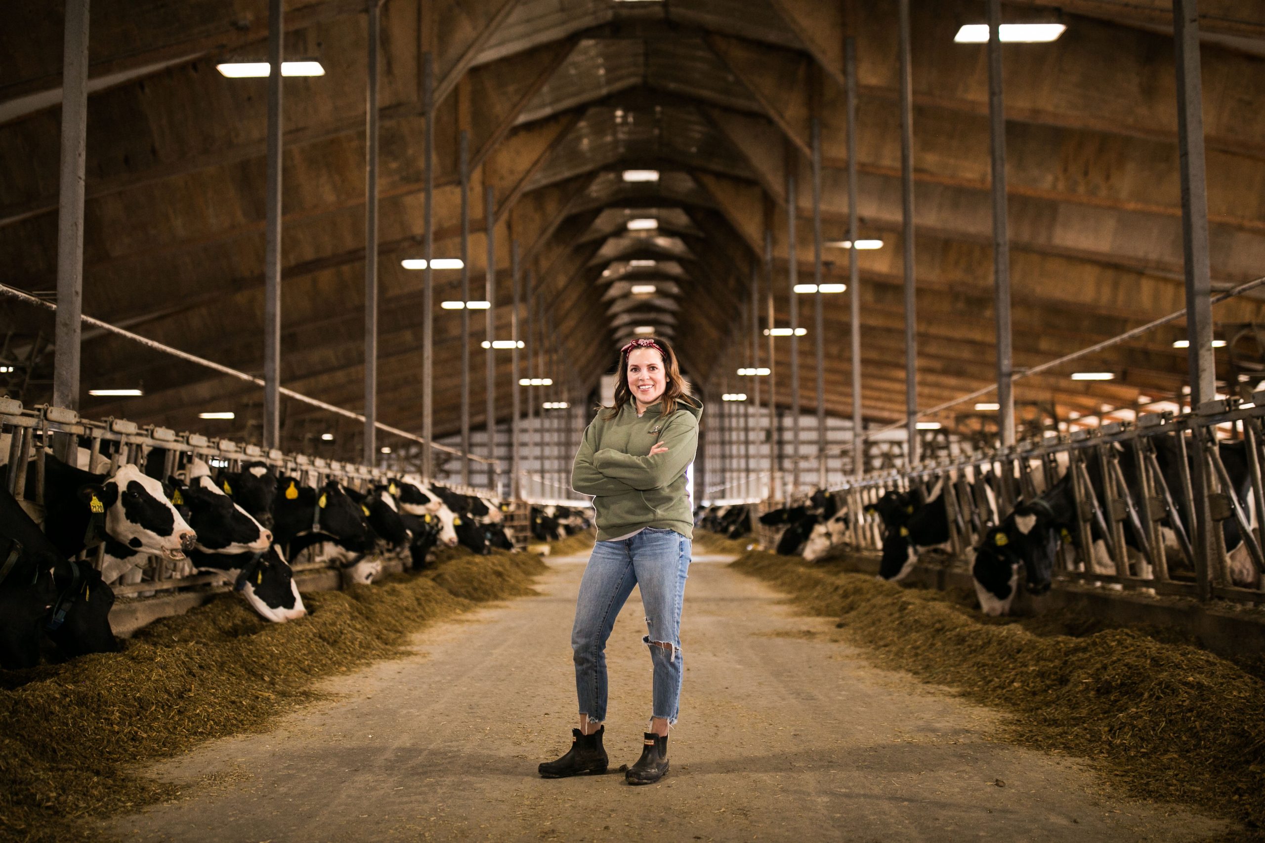 Modern Day Farm Chick by Annaliese Wegner - Annaliese in Freestall Barn