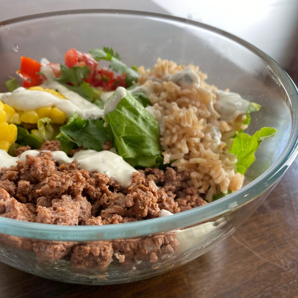 beef burrito bowls recipe