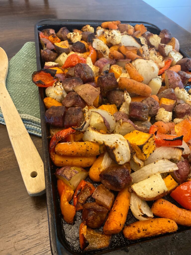 Sausage + Veggie Sheet Pan Dinner