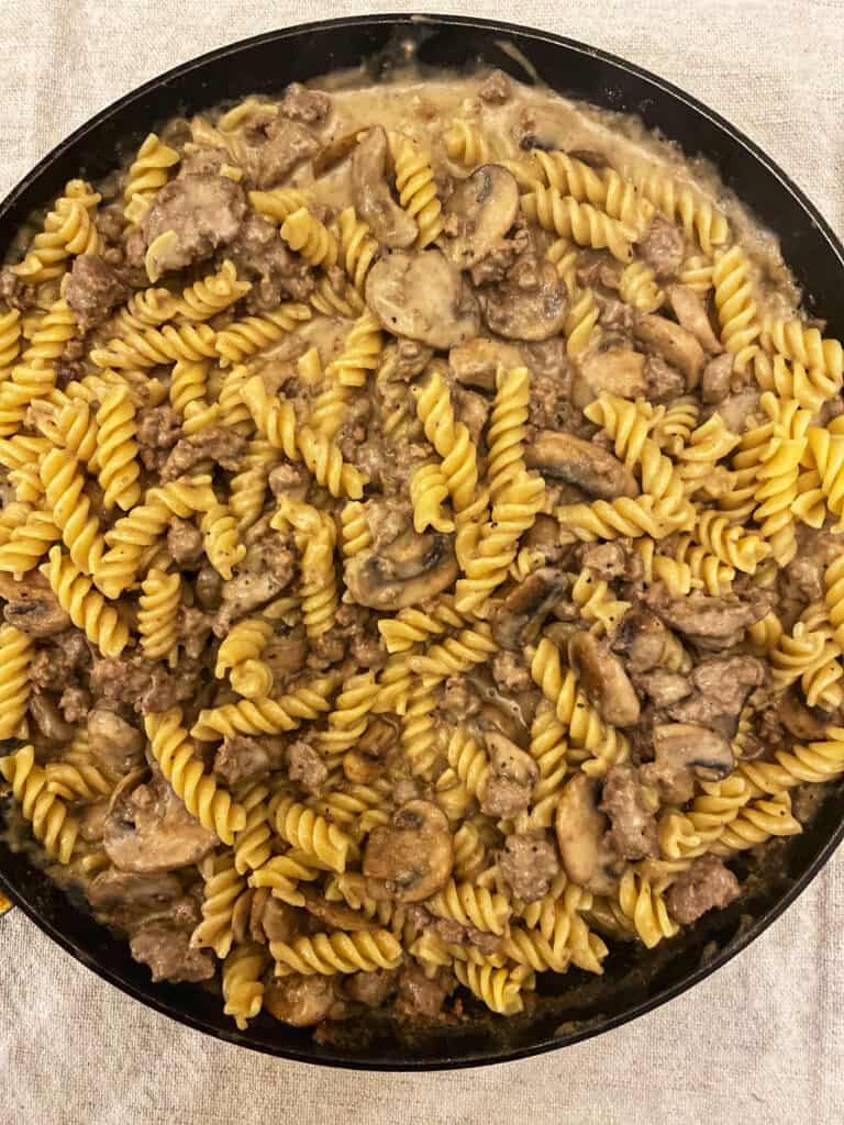 Another pre-chore meal prep coming your way from Annaliese Wegner - Modern Day Farm Chick. Make this beef stroganoff ahead of time to make meal time post-chores easy.