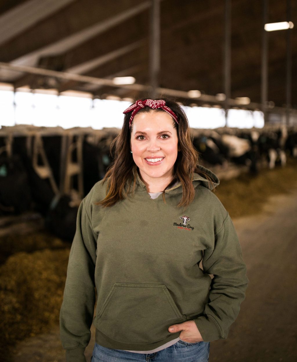 Annaliese Wegner - Modern Day Farm Chick in free stall barn